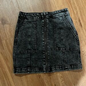 Dark grey mini skirt